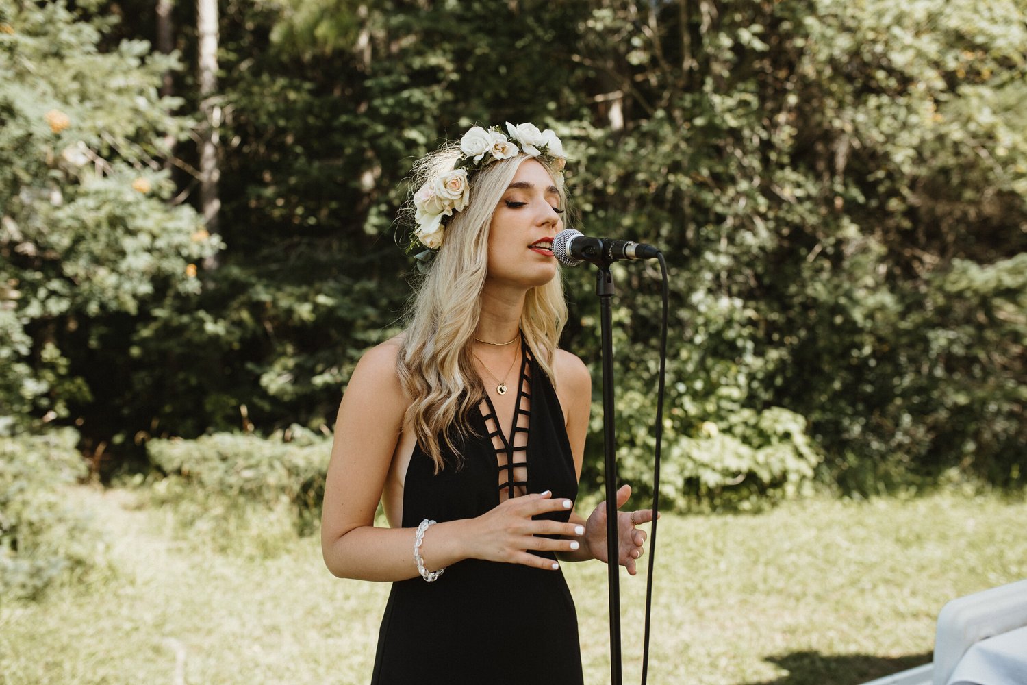 Live performance at a wedding