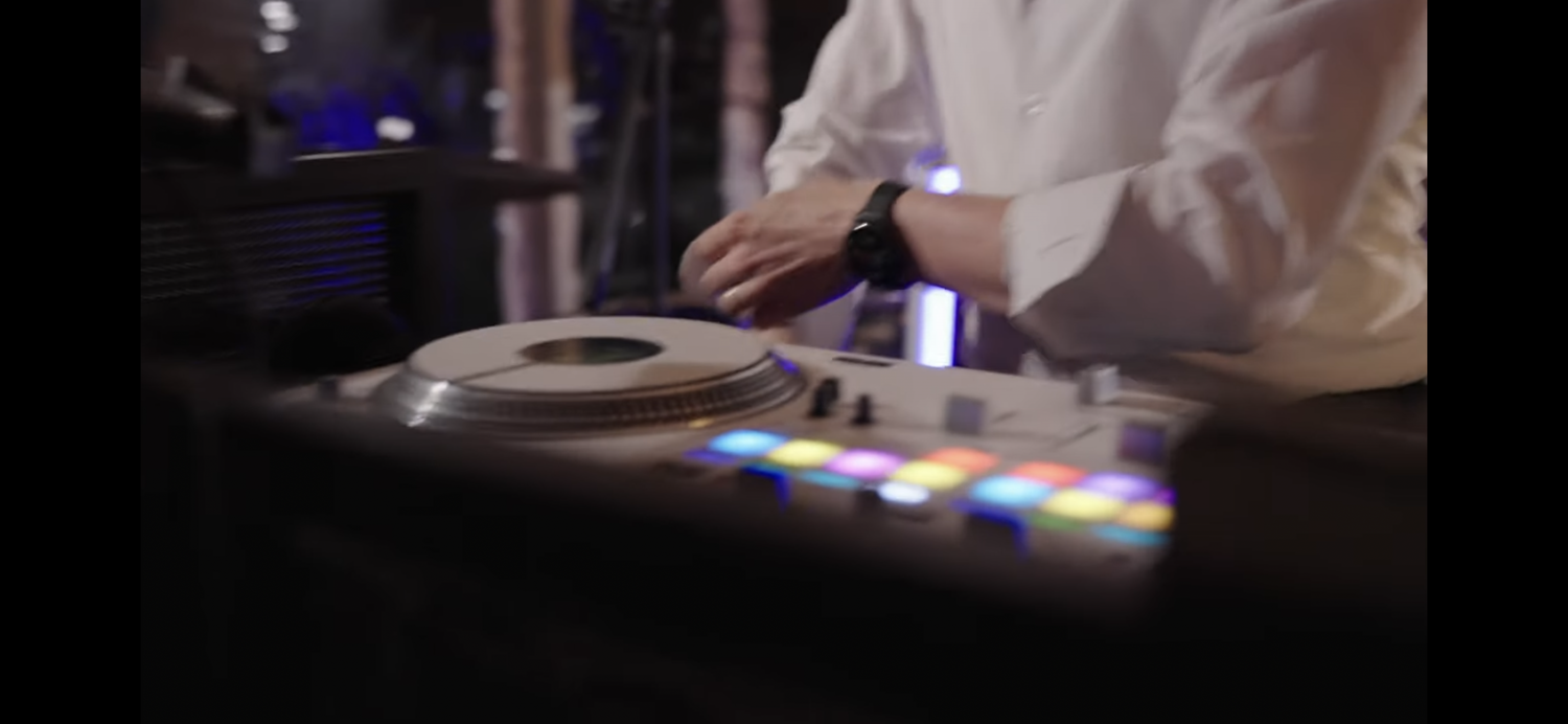 DJ decks at an event